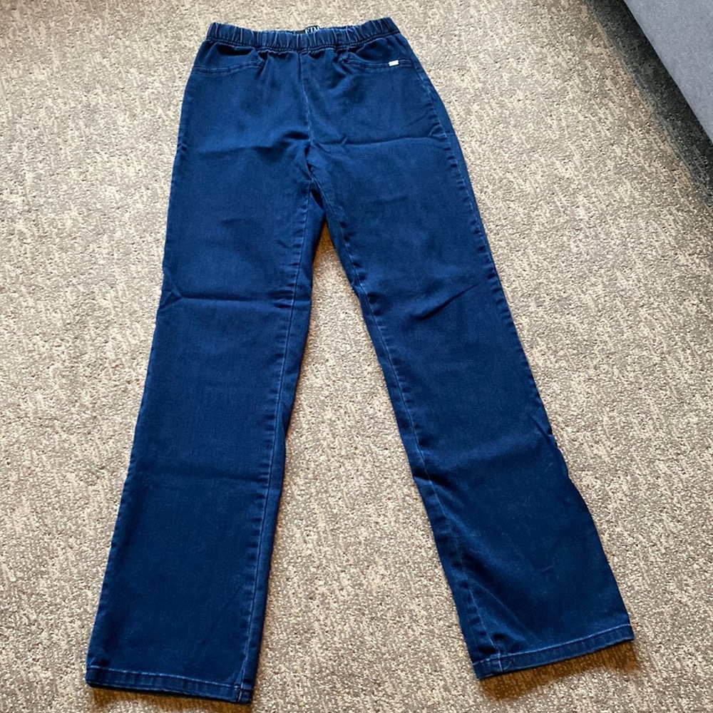 FDJ high waisted, brushed denim jeanns. Suzanne Boot cut